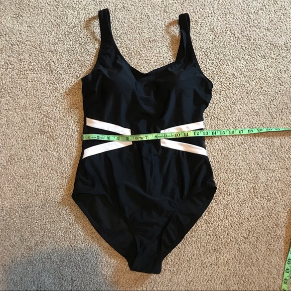 Catalina Black White One Piece Swimsuit, EUC, 8/10 - Picture 8 of 15